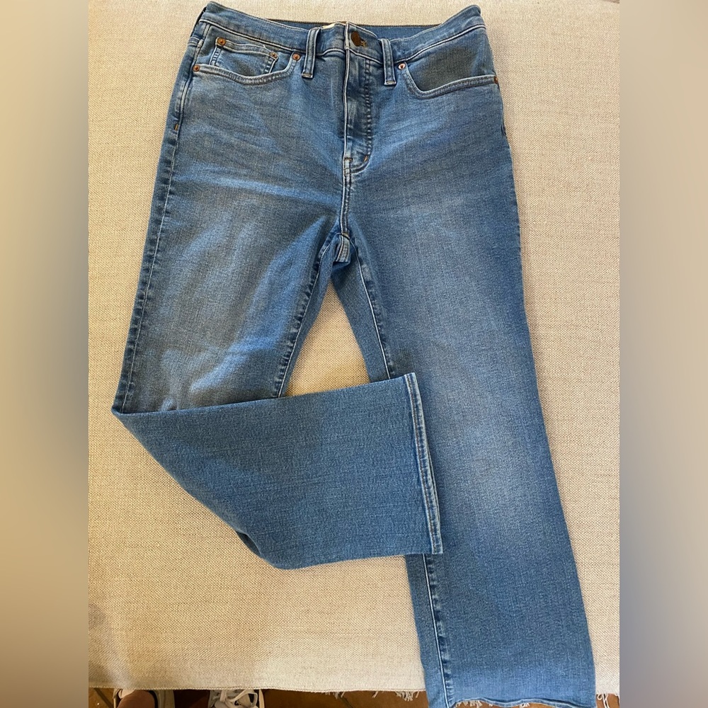 Madewell Cali Demi-Boot Jeans in Dorrance Wash Denim Edition Sz 29 #ND553 - Picture 3 of 9